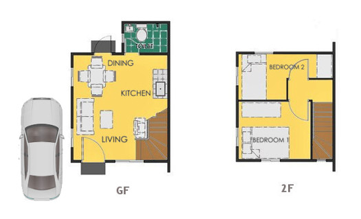 Reva Floor Plan House and Lot in Legazpi